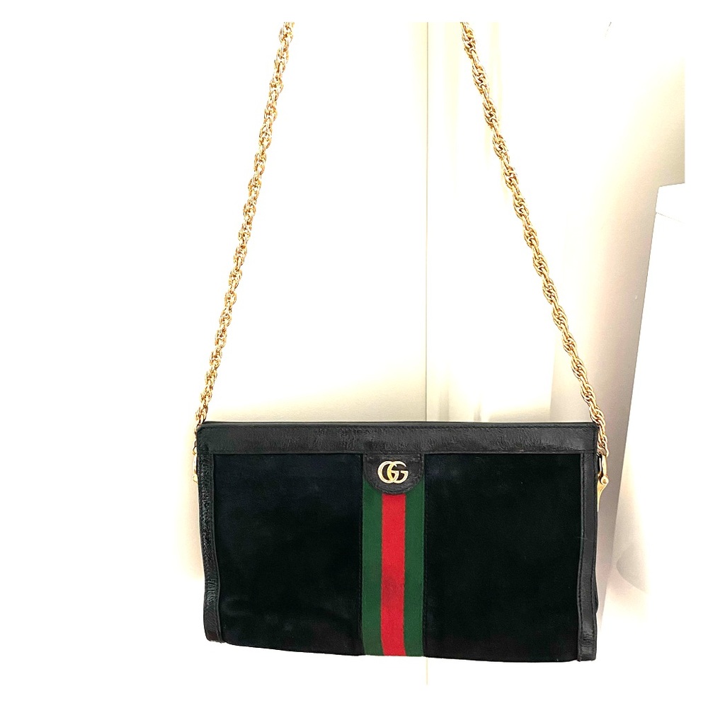 Gucci suede/canvas purse . 2018 purchased